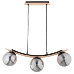 LAMPA WISZĄCA ALFA NAIRA DREWNIANA 3xE14 / 62502