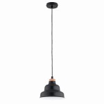 LAMPA WISZĄCA ALFA BAŁWANEK MAŁY CZARNY 1xE27 / 61402