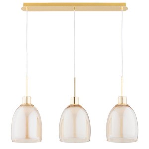 LAMPA WISZĄCA ALFA DERSEL ZŁOTA 3xE27 / 62499
