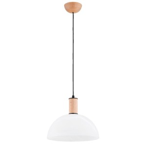 LAMPA WISZĄCA ALFA TERRIN DREWNIANA 1xE27 / 61401