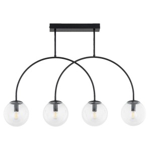 LAMPA SUFITOWA ALFA DILAR CZARNA 4xE14 / 63293