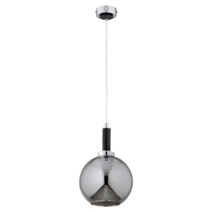 LAMPA WISZĄCA ALFA HETTY CZARNA & CHROM 1xE27 / 61392