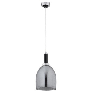 LAMPA WISZĄCA ALFA LISSY CZARNA & CHROM 1xE27 / 61396