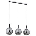 LAMPA WISZĄCA ALFA HETTY CZARNA & CHROM 3xE27 / 62486