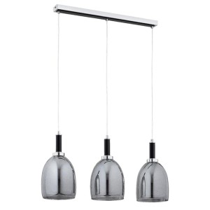 LAMPA WISZĄCA ALFA LISSY CZARNA & CHROM 3xE27 / 62488