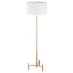 LAMPA STOJĄCA ALFA SUPRA MIX DREWNIANA 1xE27 / 9294