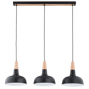 LAMPA WISZĄCA ALFA RODOS CZARNA & ZŁOTA 3xE27 / 62483