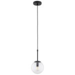 LAMPA WISZĄCA ALFA SEBIA CZARNA 1xE14 / 28741