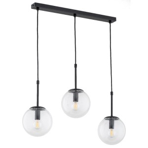 LAMPA WISZĄCA ALFA SEBIA CZARNA 3xE14 / 28743