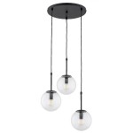 LAMPA WISZĄCA ALFA SEBIA CZARNA 3xE14 / 28746