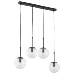 LAMPA WISZĄCA ALFA SEBIA CZARNA 4xE14 / 28744