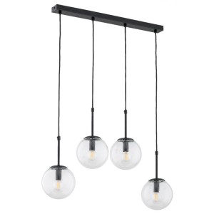 LAMPA WISZĄCA ALFA SEBIA CZARNA 4xE14 / 28744