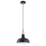 LAMPA WISZĄCA ALFA RODOS CZARNA & ZŁOTA 1xE27 / 61389