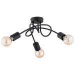 LAMPA SUFITOWA ALFA DISEL CZARNA 3xE27 / 62479