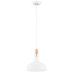 LAMPA WISZĄCA ALFA RODOS BIAŁA 1xE27 / 61388