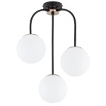 LAMPA SUFITOWA ALFA GAMMA CZARNA & ZŁOTA 3xE27 / 62481