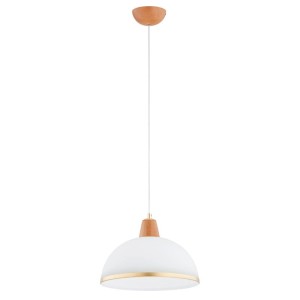 LAMPA WISZĄCA ALFA REY DREWNIANA 1xE27 / 61385