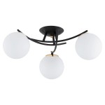 LAMPA SUFITOWA ALFA SAVI CZARNA & ZŁOTA 3xE14 / 62470