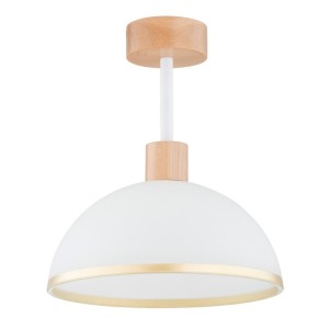 LAMPA SUFITOWA ALFA ZINO DREWNIANA 1xE27 / 61374