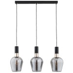 LAMPA WISZĄCA ALFA GARDA CZARNA & ZŁOTA 3xE27 / 62471