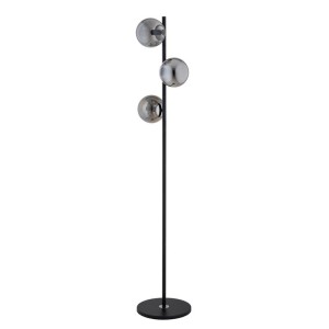 LAMPA STOJĄCA ALFA MALAGA CZARNA & CHROM 3xE14 / 9290