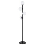 LAMPA STOJĄCA ALFA MALAGA CZARNA & BIAŁA 4xE14 / 9289