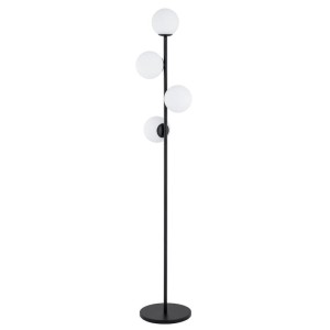 LAMPA STOJĄCA ALFA MALAGA CZARNA & BIAŁA 4xE14 / 9289