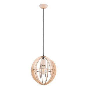 LAMPA WISZĄCA ALFA SOLARIA DREWNIANA 1xE27 / 61369