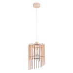 LAMPA WISZĄCA ALFA SOLANA DREWNIANA 1xE27 / 61369