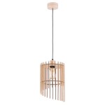 LAMPA WISZĄCA ALFA SOLANA DREWNIANA 1xE27 / 61367