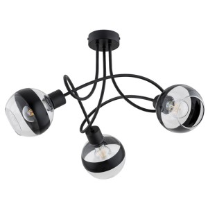 LAMPA SUFITOWA ALFA KARO 1 CZARNA 3xE27 / 62467