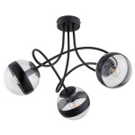 LAMPA SUFITOWA ALFA KARO CZARNA 3xE14 / 62468