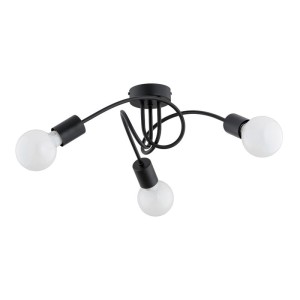 LAMPA SUFITOWA ALFA FARTA CZARNA 3xE27 / 62466