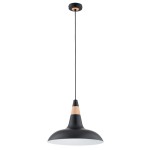 LAMPA WISZĄCA ALFA DORO CZARNA 1xE27 / 61360
