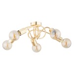 LAMPA SUFITOWA ALFA FARTA ZŁOTA 5xE27 / 63262