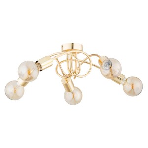 LAMPA SUFITOWA ALFA FARTA ZŁOTA 5xE27 / 63262