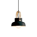 LAMPA WISZĄCA Z POJEDYNCZYM ŚWIATŁEM CZARNY MAT /  18191