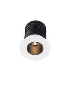 LAMPA SPOT WPUSZCZANY IP65 LED 2W 3000K IP65 PIASKOWA BIEL - CZARNY /  180016