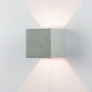 LAMPA KINKIET 1xG9 CEMENTOWY / 180023