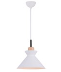 LAMPA WISZĄCA 1xE27 BIAŁA MATOWA  /  180066