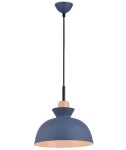 LAMPA WISZĄCA 1xE27 NIEBIESKI MAT /  180067
