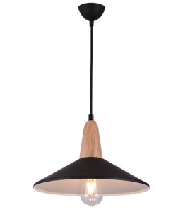 LAMPA WISZĄCA 1xE27 CZARNY MAT / 180085