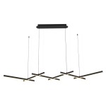 LAMPA WISZĄCA LED | 98W | 3000K | 4626Lm  BLACK / 1948