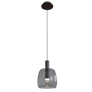 LAMPA WISZĄCA LED | 7W | 3000K | 450Lm GLASS SMOKED GRAY / 1967