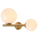 LAMPA KINKIET 1XE14 - 1XG9 ZŁOTY MATOWY / 1995