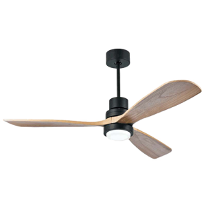 WENTYLATOR SUFITOWY LED 15W Z ŁOPATKAMI W NATURALNYM KOLORZE /  19141