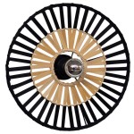 LAMPA SUFITOWA 1*E27 CZARNY BAMBUS / 19253
