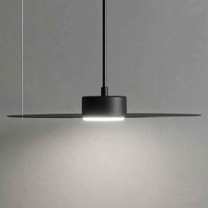 Lampa wisząca PIATTO Czarna 1xGX53 fi 350mm