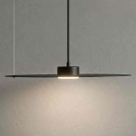 Lampa wisząca PIATTO Czarna 1xGX53 fi 450mm