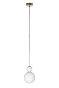 Lampa wisząca RONA 1 drewno bielony / 41673
